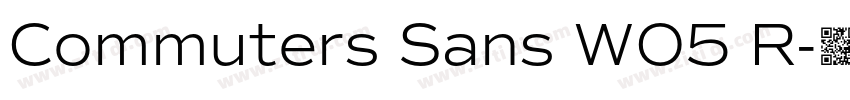 Commuters Sans W05 R字体转换
